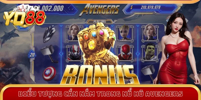 Biểu tượng cần nắm trong nổ hũ Avengers